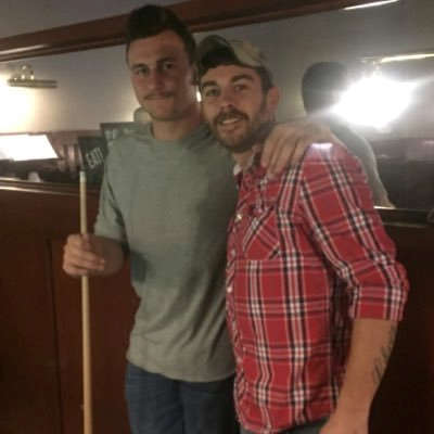 He was still wearing Billy's mustache T...