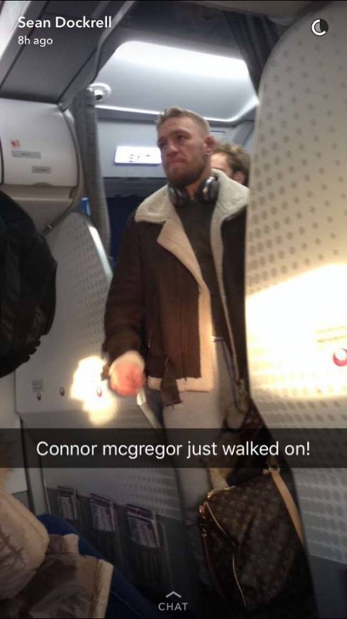 Conor McGregor Boarding A Plane